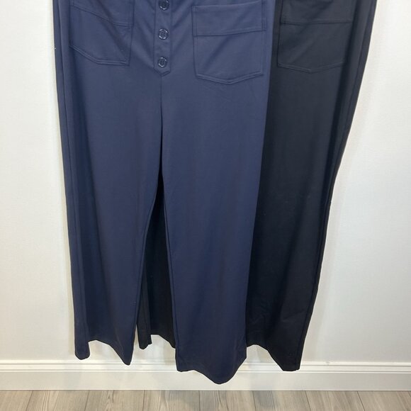 Lot Of 2 NWT Halara XL High Waisted Button Multiple Pockets Straight Leg Pants - Picture 3 of 10